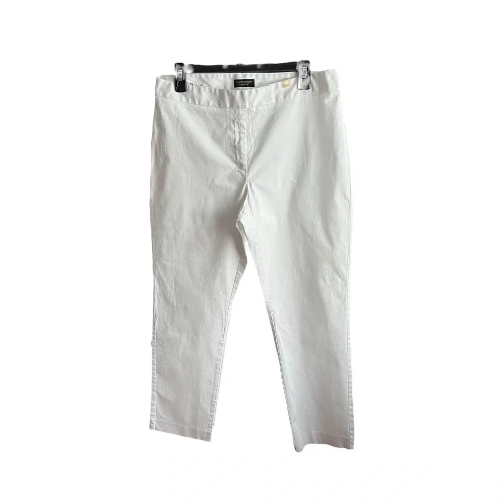 Charter Club White Classic Straight Leg pants - Picture 1 of 7